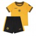 Camisa de time de futebol Wolves Jorgen Strand Larsen #9 Replicas 1º Equipamento Infantil 2024-25 Manga Curta (+ Calças curtas)